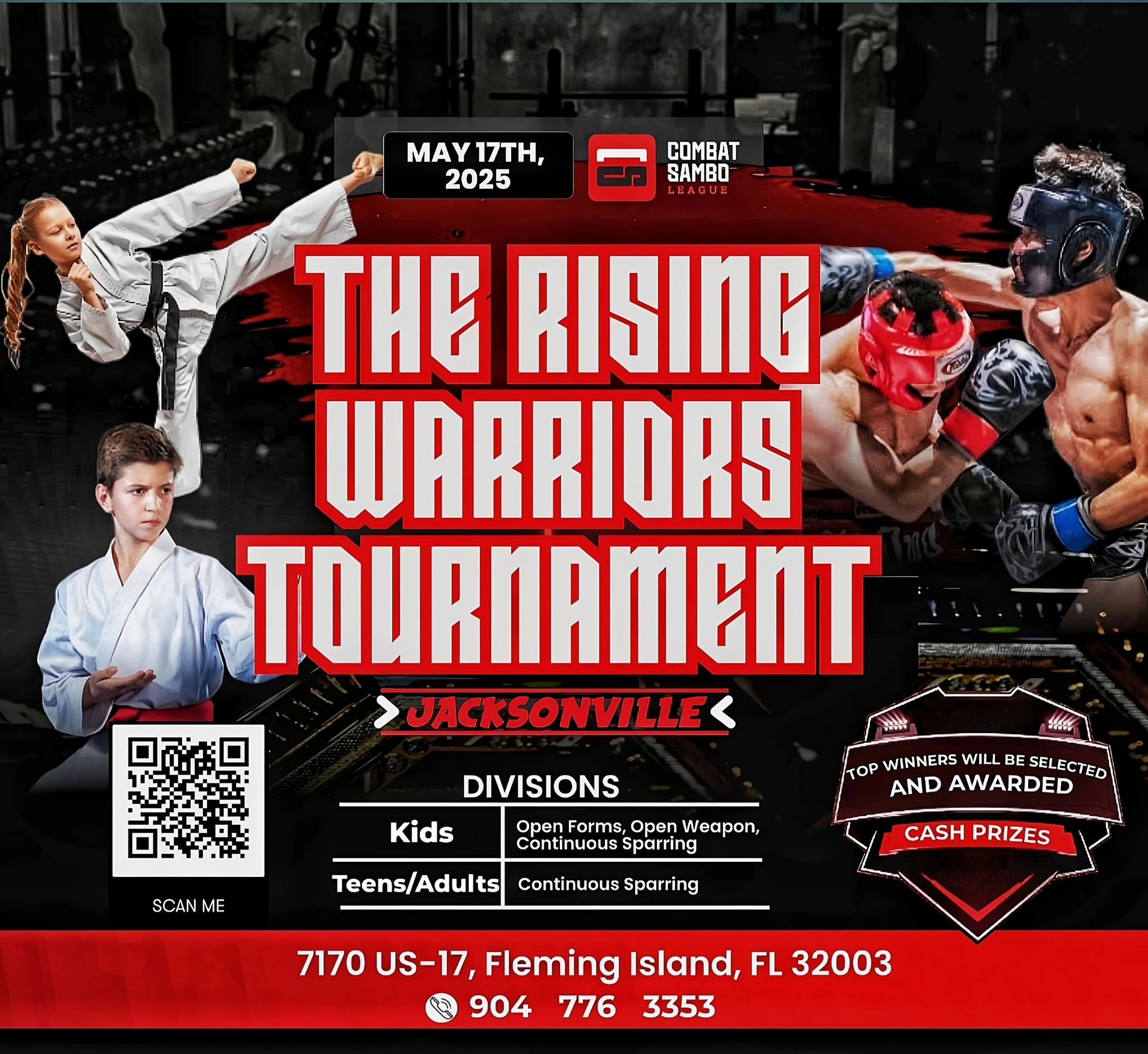 First-Ever Karate & MMA Tournament by Combat Sambo League for Kids & Teens!